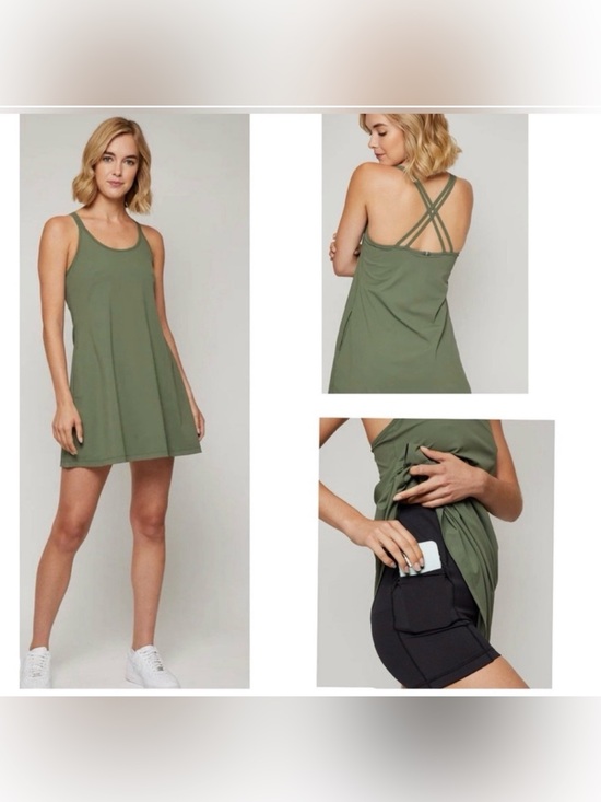 Four Laps Dresses & Skirts - NWT Four Laps Vitality Dress in Thyme Size Small